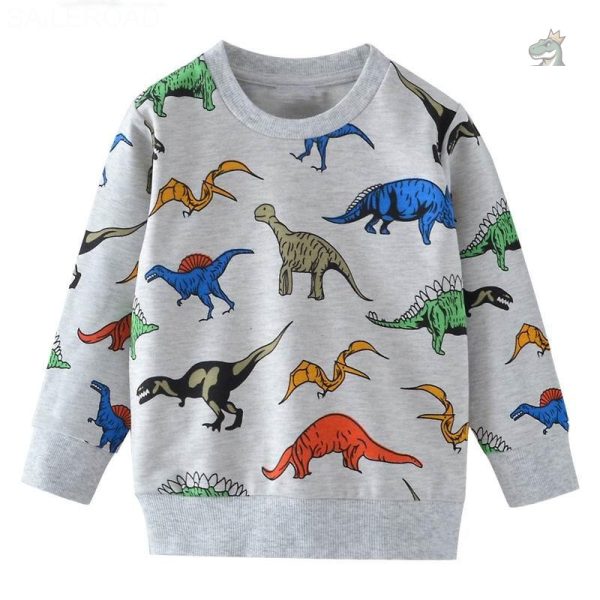 pull-dinosaure-garcon-1 Sweat Dinosaure garçon, style jurassique