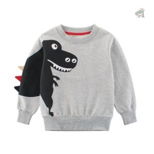 Sweat enfant motif dinosaure, confortable et stylé