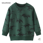 Sweatshirt enfant avec design dinosaure, style ludique et coloré