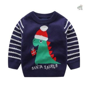 Pull Dinosaure au design festif