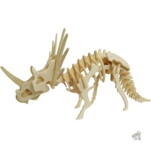 Puzzle Dinosaure en bois Styracosaurus pour les passionnés de préhistoire