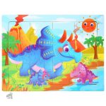 Puzzle Dinosaure 12 pièces - Famille dinosaures