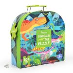 Jeu de puzzle sur le thème des dinosaures, idéal pour les enfants
