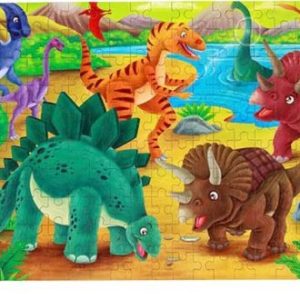 Puzzle Dinosaure 200 pièces coloré et ludique pour les passionnés