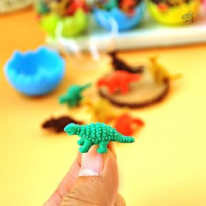 Puzzle en bois Dinosaure et œuf jaune