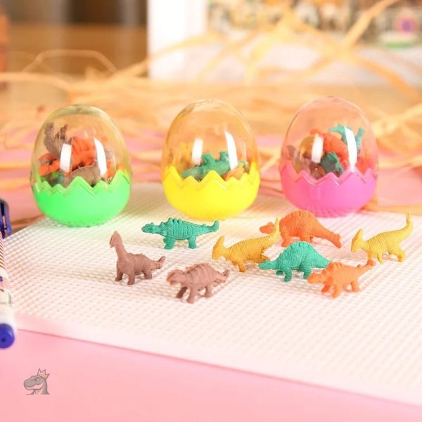 Puzzle œuf jaune avec motifs de dinosaures