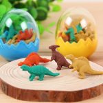 Puzzle en bois coloré Dinosaure avec chiffres éducatifs