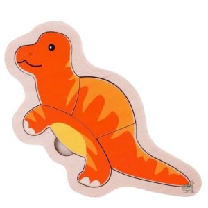 Puzzle Dinosaure en pièces bois encastrables pour enfants