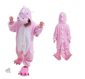 Pyjama dinosaure rose pour enfants, confort et style