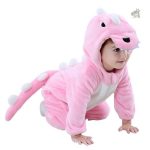 Vêtement de nuit dinosaure, coloris rose, pour les petits