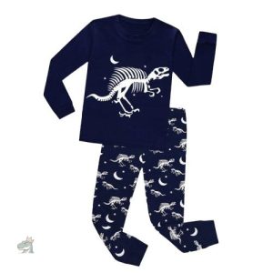 Pyjama garçon motif dinosaure, confortable et amusant