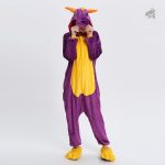 Ensemble de pyjama violet pour petits fans de dinosaures