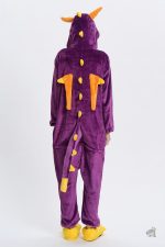 Pyjama en coton violet au design dinosaure