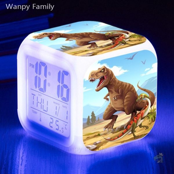 Cube design réveil dinosaure coloré et ludique - vue 6