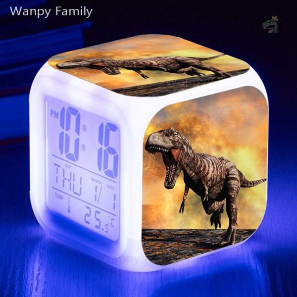 Cube design réveil dinosaure coloré et ludique - vue 8