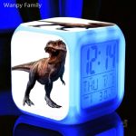 Réveil dinosaure compact pour les enfants
