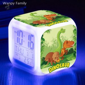 Réveil cube dinosaure au design original