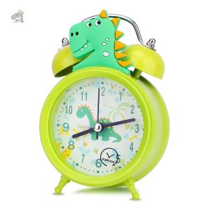 Réveil dinosaure vintage avec aiguilles
