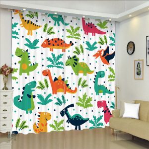 Rideau dinosaure pour chambre d'enfant