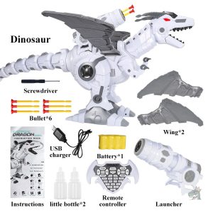 Détail du design du cyber dinosaure