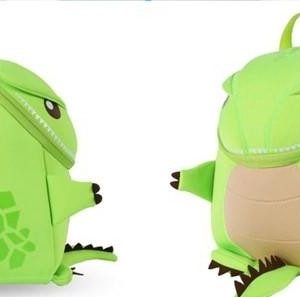 Cartable dinosaure vert, idéal pour les petits aventuriers