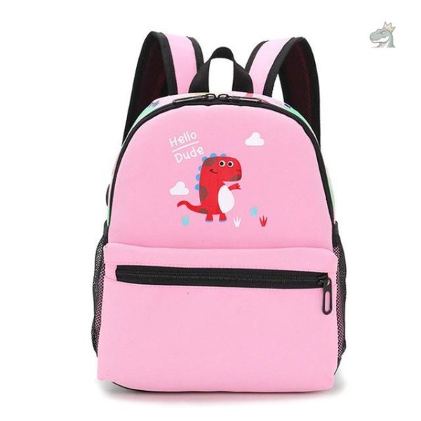 Cartable avec motifs de dinosaures joyeux