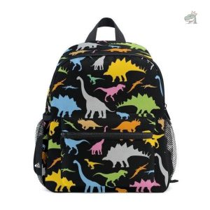 Sac Dinosaure noir, cartable tendance pour enfants