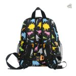 Cartable dinosaure noir, accessoire ludique et pratique