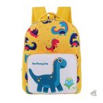 Sac à dos dinosaure jaune pour maternelle