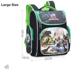 Cartable Dinosaure coloré avec motif de dinosaures amusants
