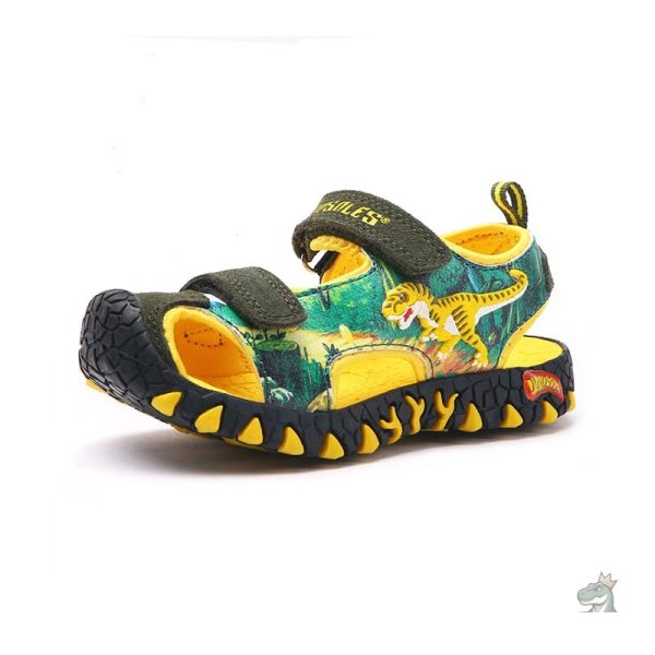 Sandales confortables avec motif dinosaure coloré