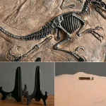 Reproduction de squelette de vélociraptor réaliste