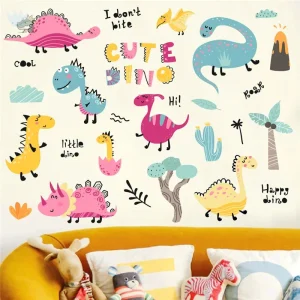 Stickers dinosaure pour enfants, ajout amusant à la décoration