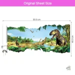 Autocollant dinosaure horizontal, parfait pour les petits aventuriers