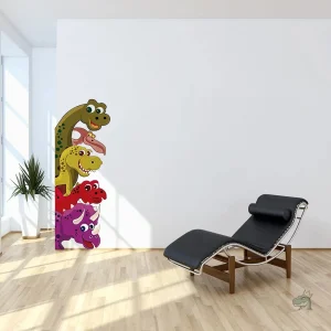 Autocollant mural dinosaure pour décoration originale