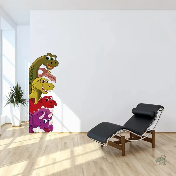 Autocollant mural dinosaure pour décoration originale