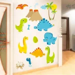 Sticker bébé sur le thème des dinosaures
