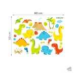 Sticker enfantin avec motifs de dinosaures joyeux