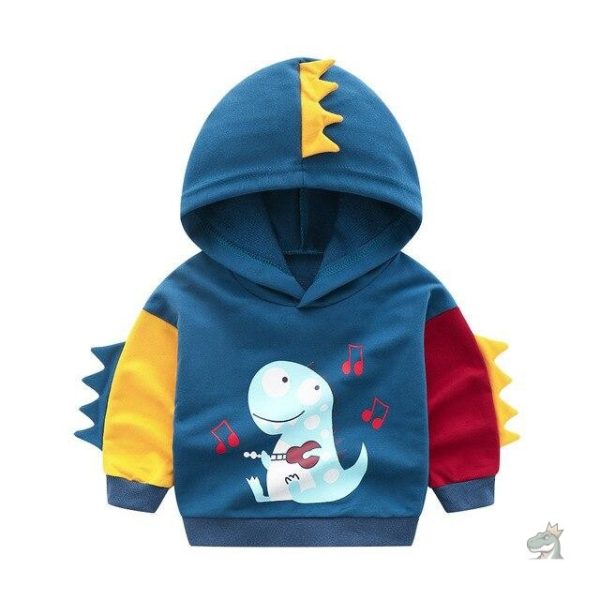 sweat-dinosaure-enfant-capuche-1 Sweat Dinosaure enfant avec capuche pour un style ludique