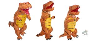 Déguisement dinosaure gonflable, T-Rex féroce
