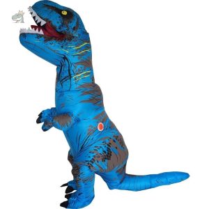 Déguisement T-Rex en bleu, idéal pour les fêtes