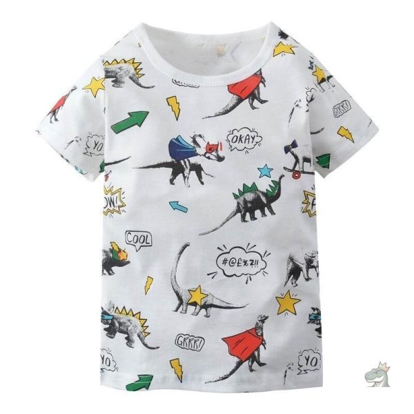 T-shirt dinosaure masqué pour enfants