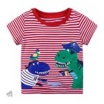 T-Shirt dinosaure pirate pour enfants en coton doux
