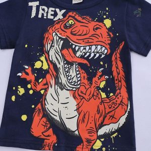 T-Shirt avec motif de Tyrannosaure, idéal pour les enfants