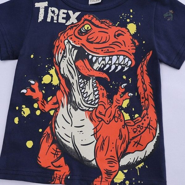 T-Shirt avec motif de Tyrannosaure, idéal pour les enfants