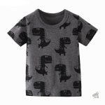 T-Shirt gris avec Rex le Dinosaure pour enfants