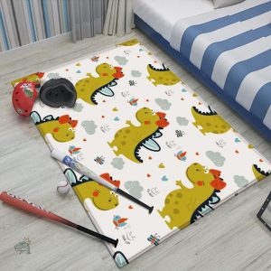 Tapis bébé dinosaure coloré pour le jeu et l'éveil