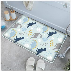 Tapis coloré avec motifs de dinosaures