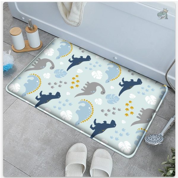 Tapis coloré avec motifs de dinosaures