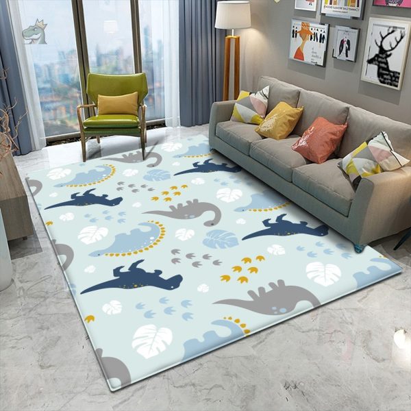 Tapis amusant dinosaure pour petit garçon